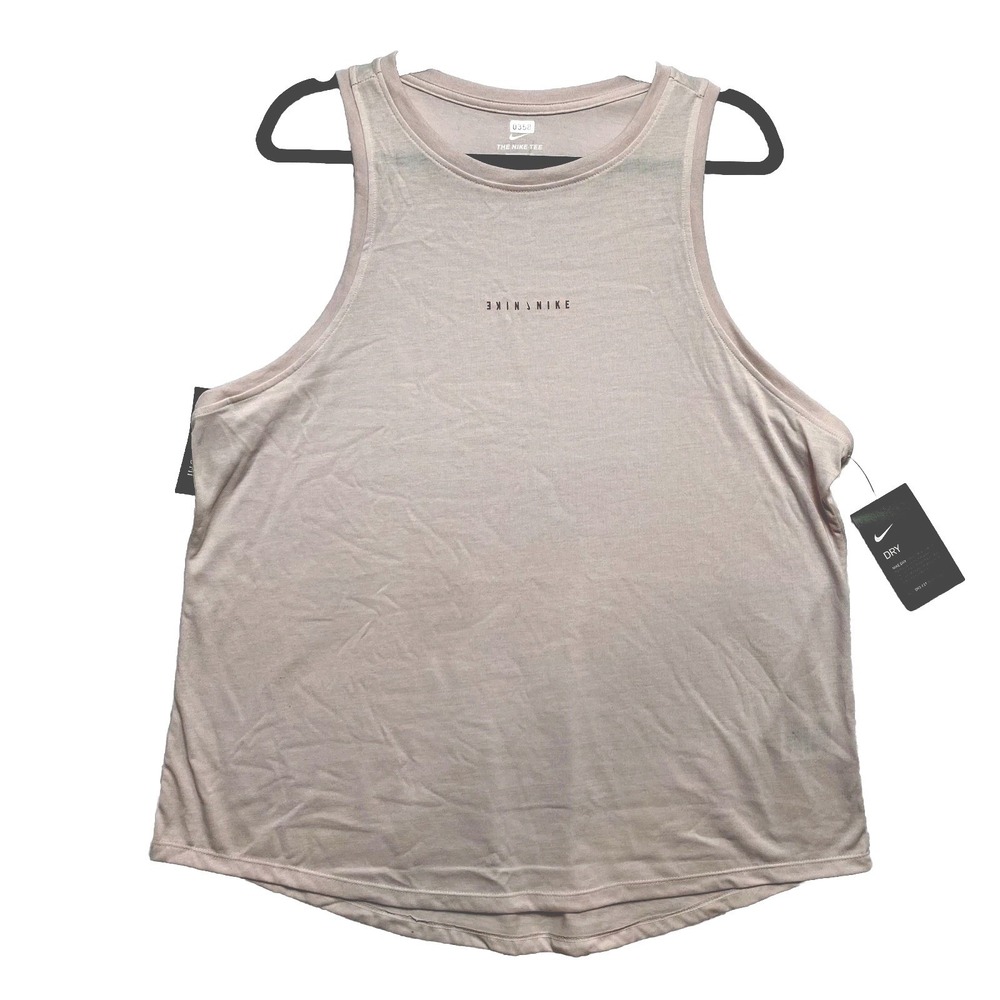 Nike Tank Top Womens Extra Large Pink Sleeveless Training Activewear